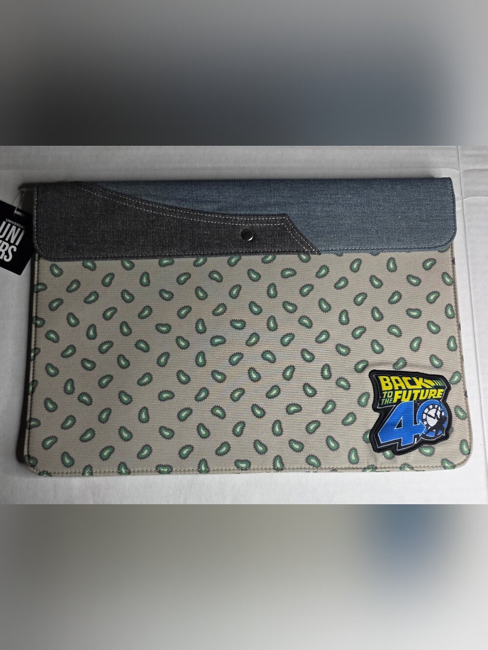 Back to the Future 40th Anniversary Beige & Green Laptop Sleeve